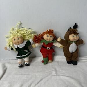 Vintage Mattel Target Stores 3 Cabbage Patch Kids 6" Holiday Dolls Nostalgia Toy